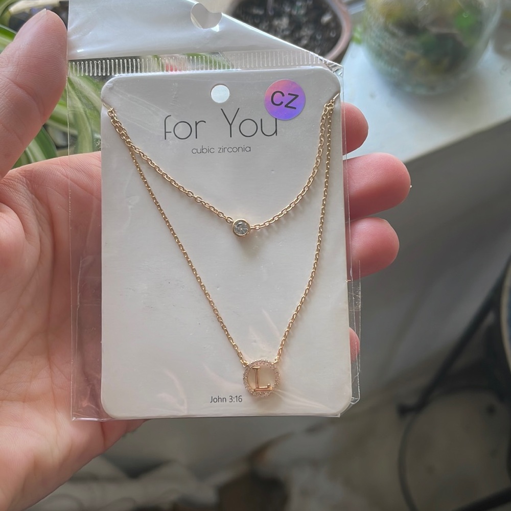 Letter L necklace